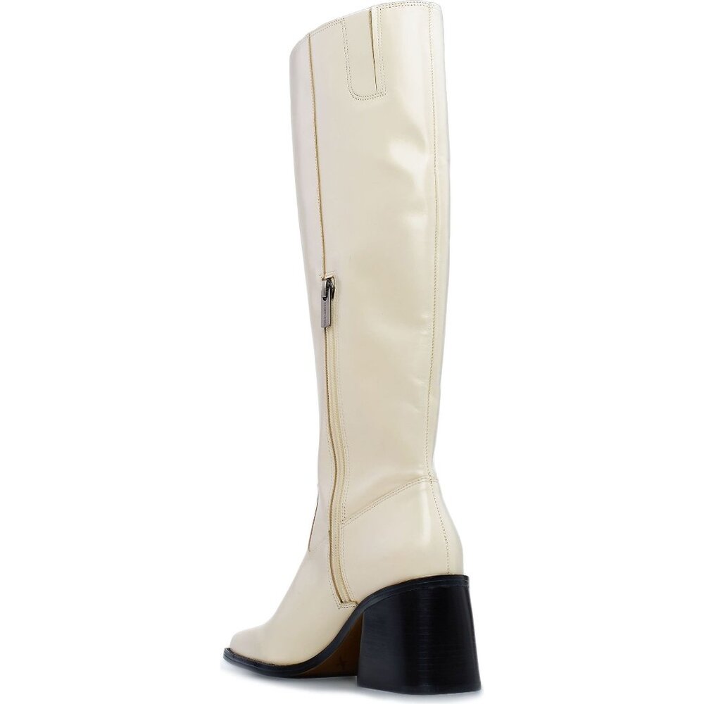 🆕 VINCE CAMUTO Sangeti 2 Wide Calf Tall Knee High Boot 8 Off-White - Picture 2 of 16
